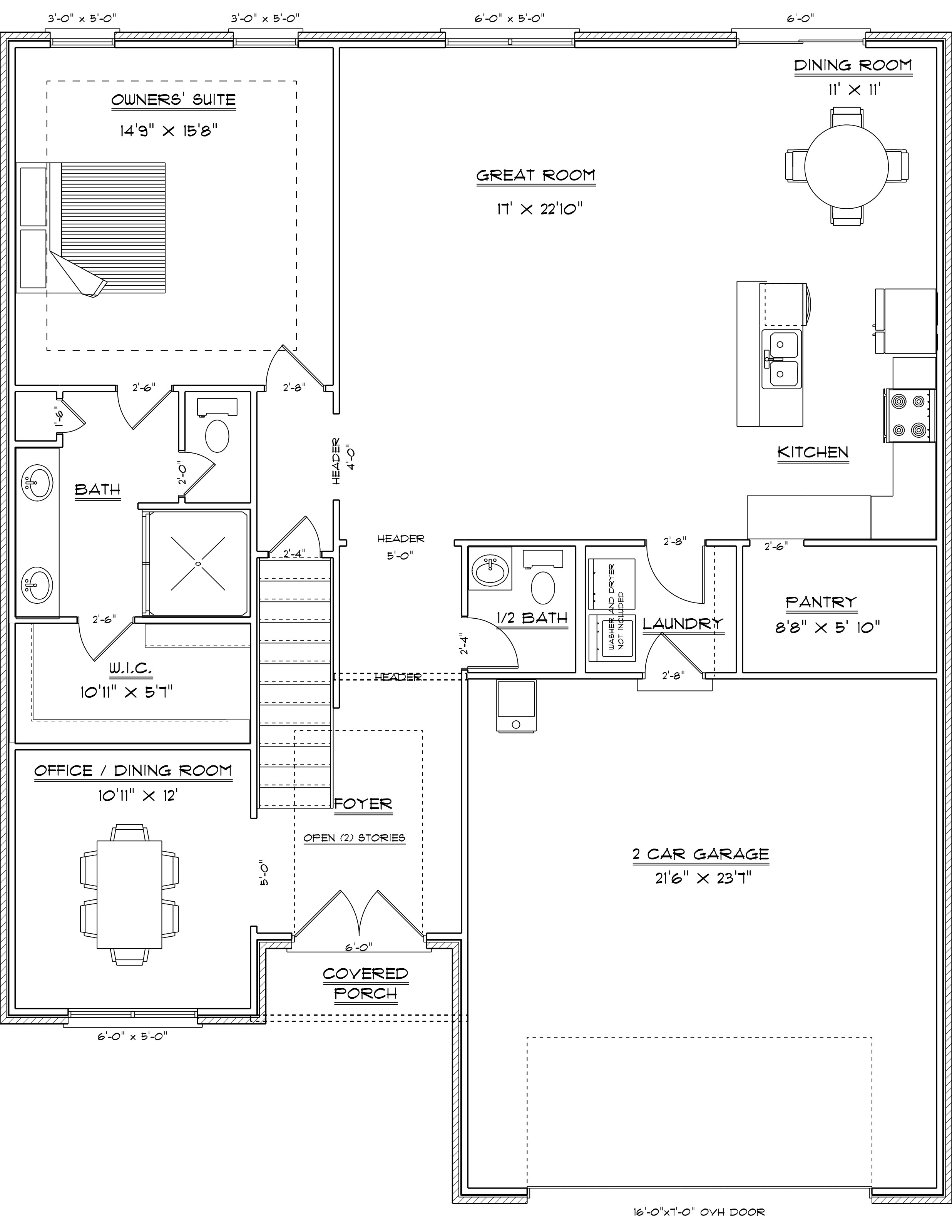 Oregon first floor plan
