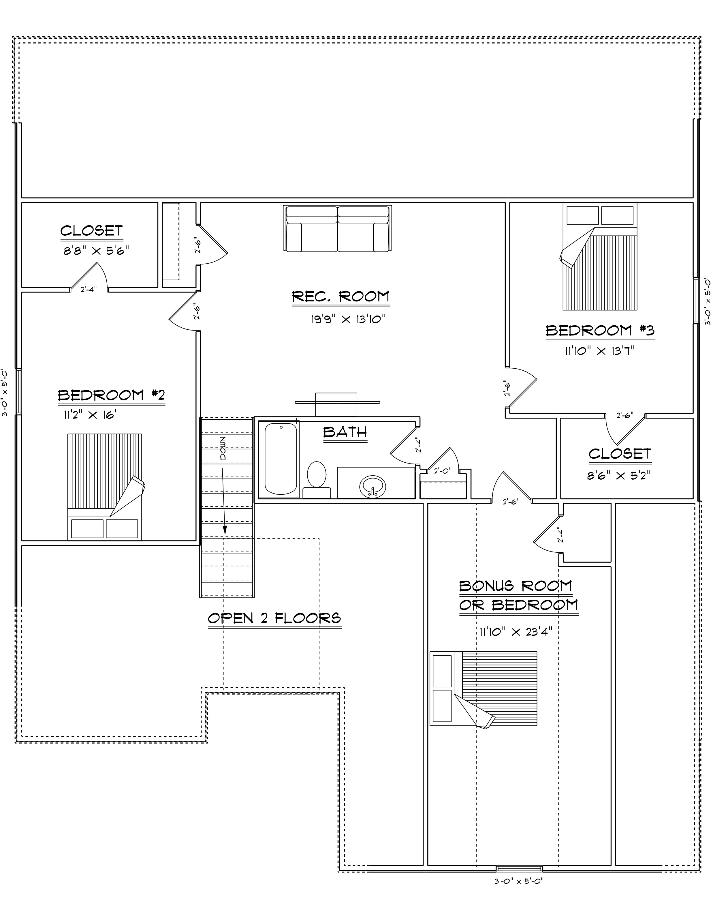 Oregon second floor plan