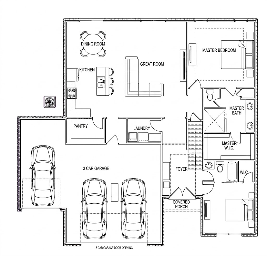 Oregon Plus first floor plan