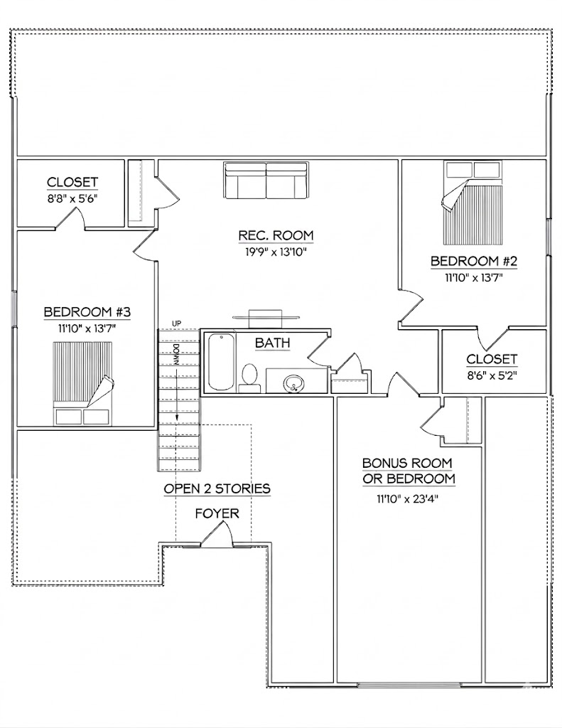 Oregon Plus second floor plan